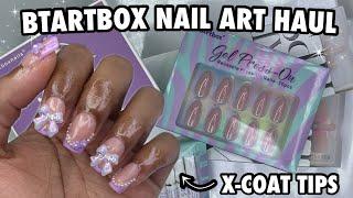 BTARTBOX Nail Haul | X -Coat Toes & Tips, Gel Press Ons | X-Coat Tips Application & Trendy Design