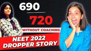 NEET Dropper scored 690/720 without Coaching in 7 months.