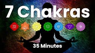 7 Chakras 35 minutes Healing Meditation 🟠🟡🟢🟣 with Solfeggio Frequencies