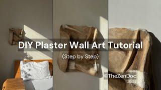 DIY Plaster Art On Canvas Tutorial | 3D Plaster Wall Art Tutorial Step-by-Step