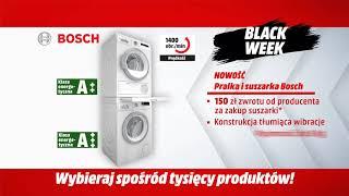 Black Week w MediaMarkt  - Zestaw Pralka i suszarka Bosch