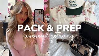 VLOG: pack + prep w/ me for a weekend getaway