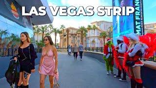 Las Vegas Strip Walk - Christmas in Las Vegas, December 2024