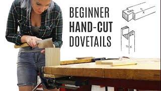 A COMPLETE BEGINNER Tries Hand Cut Dovetail Joints | Woodworking