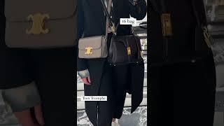 HELP  Grey Or Black Celine Teen Triomphe Bag?  #shorts #celinebag #handbagholic