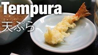 Eating Tempura (天ぷら) at Tenmatsu Restaurant, Tokyo