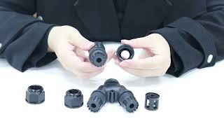 M25y 3 way y shape terminal connector for outdoor lighting
