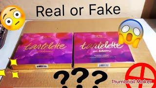 Real vs Fake Tarte in Bloom palettes⁉️