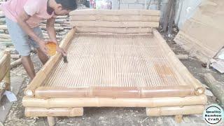 How to make bamboo bed japanese design / making furniture #diy #furniture #furnituredesign #bed