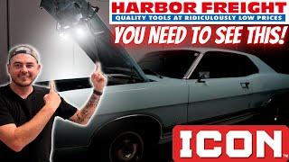 Best INTERIOR DETAILING LIGHT! Icon UnderHood Light at Harbor Freight