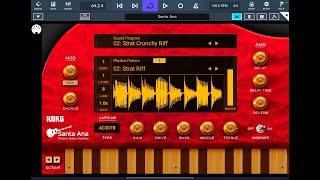 KORG SantaAna - Rhythm Guitar Generator - Tutorial & Demo with Cubasis 3