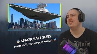 Frenchman Reacts To  SPACECRAFT SIZES seen in first person view! 