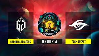 Dota2 - Gaimin Gladiators vs Team Secret - Game 1 - ESL One Kuala Lumpur 2023 - Group A