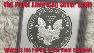 All Mintage's for the Proof American Silver Eagles, Which is the lowest, Highest & in between?