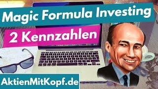 Magic Formula Investing - Nur 2 Kennzahlen zur Aktienbewertung