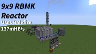 9x9 RBMK Design Using Balefire Fuel || HBM's Nuclear Tech Mod