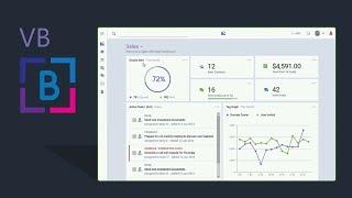 BEAUTIFUL VISUAL BASIC CRM DASHBOARD - BUNIFU UI & DATAVIZ 1.5.4/1.5.3