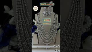 Nayantara 4 Layer Long Wedding Jewellery fully ad stone #shorts #trending #jewellery