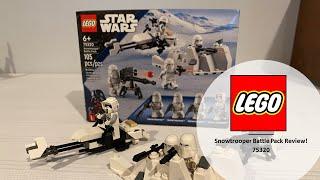 The ActionPack reviews the new 2022 Star Wars Lego Snowtrooper Battle Pack 75320