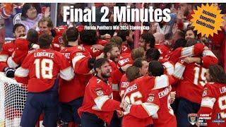 Florida Panthers Win 2024 Stanley Cup Last 2 Minutes + Complete Celebration