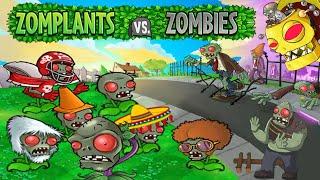 Plants Vs Zombies Zomplants Vs Zombies Mod Gameplay