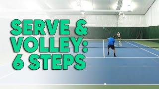 How and When To Serve and Volley in Tennis  - 6 Tips