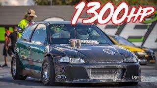 1300HP AWD Honda Breaks 7's! - Frustrate EG Civic