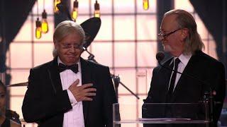 Roger Glover & Ian Paice of Deep Purple reads the citation for Metallica’s - Polar music prize (TV4)