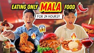 Eating ONLY MALA FOOD for 24 Hours!!! *OMG SPICY*