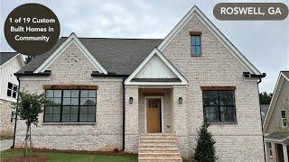 Inside This New Custom Built Home For Sale in Roswell, GA | Home Office Potential