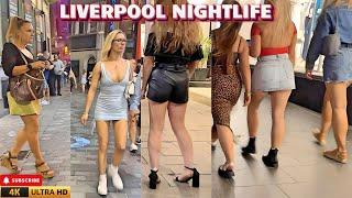 Liverpool Nightlife Walking Tour: Mathew Street to Concert Square in 4K 