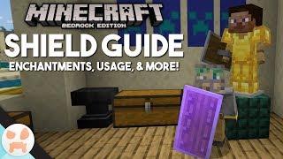 SHIELD GUIDE! - Enchantments, Uses, & more | Minecraft Bedrock 1.10