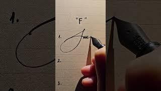 3 simple signature styles with the letter F