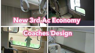 New 3rd AC Economy Coaches Interior Design