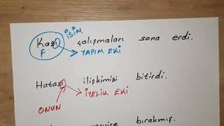 KARIŞTIRILAN EK "-İ"  YAPIM EKİ Mİ? İYELİK EKİ Mİ? HAL EKİ Mİ?