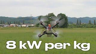 8 kW per kg | This is how it sounds | Drone ASMR