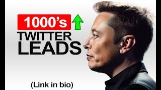 How To Get Free Twitter Leads Per Day (2025 edition) #twiiter #leadsgeneration #pythonprogramming