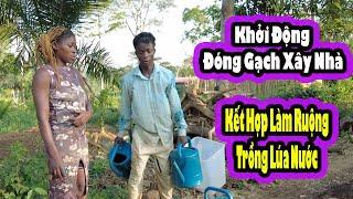 Chuẩn bị đóng gạch xây nhà cho vợ Chồng Lêu|| 2Q VLogs Cuộc sống Châu Phi
