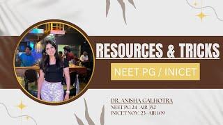 Resources for all the 19 Subjects | NEET- PG / INICET | By Dr. Anisha Galhotra, NEET PG AIR 352