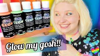 Art Product Review - Decoart Glow Acrylic Paints