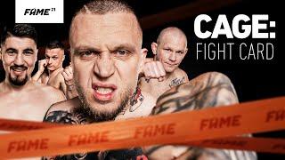 FAME 21 CAGE: Fight Card – Don Kasjo, Wampir, Bandura, Greg