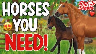 HORSES YOU *NEED* FOR 2024!! STAR STABLE 