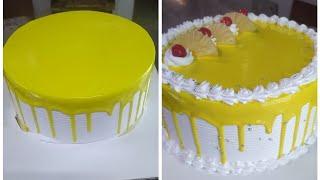 Pineapple cake decoration Ideas at home