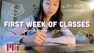 college vlog: first week of classes, bootcamp, dining hall food // MIT freshman spring