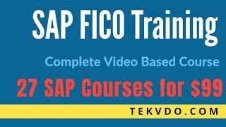 SAP FICO Training - Complete SAP FICO Video Based Course