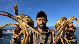 Eating Big Ol' Crab Caught With a Snare