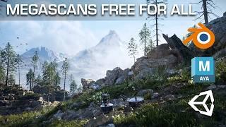 Megascans is Now Free for All 3D Software