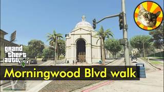 Walking along Morningwood Boulevard | GTA V | The Game Tourist