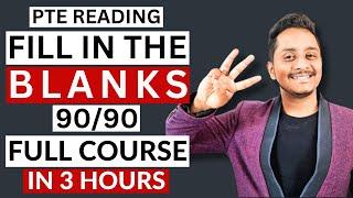 PTE Reading Fill in the Blanks - 3 Hour Full Course | Skills PTE Academic