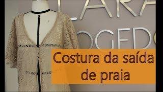 Costura e acabamentos da saída de praia